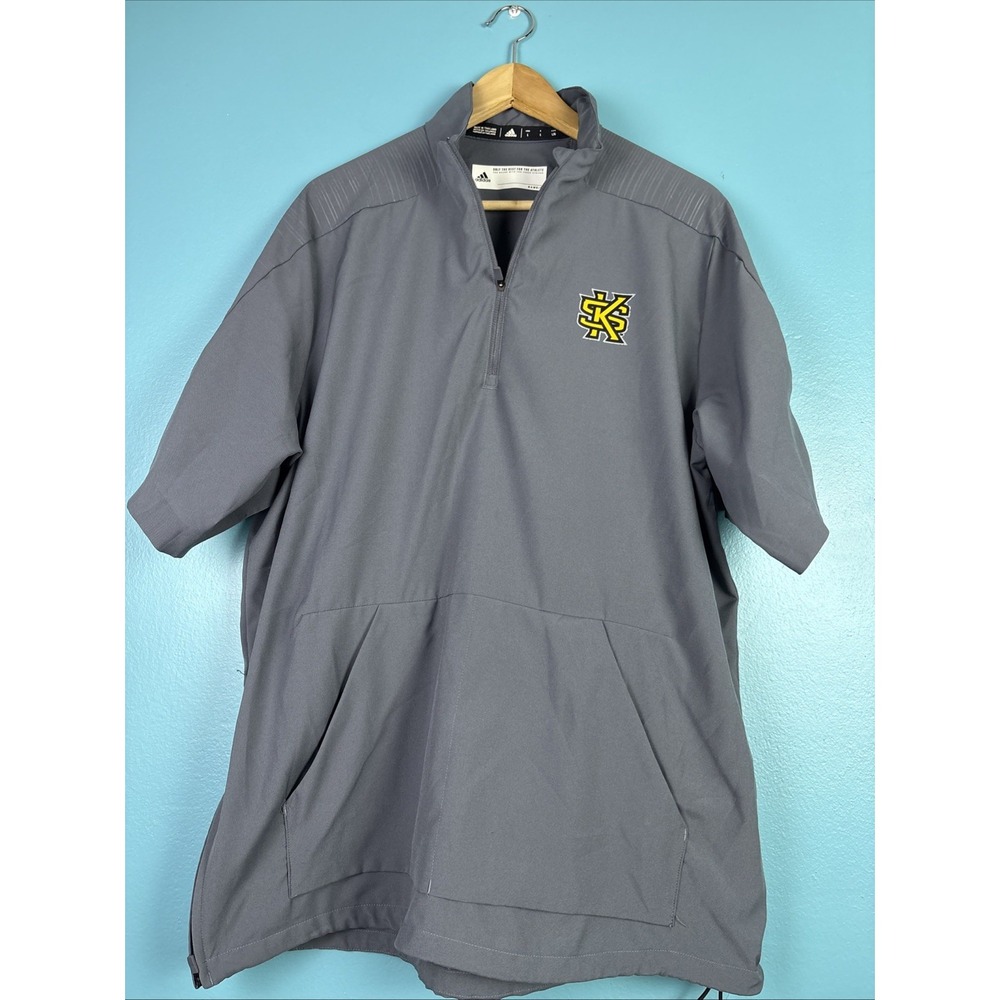 Kennesaw State Owls NCAA Adidas Men's Large Gray Sideline Transition Jacket